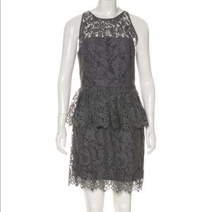 Milly Liza Lace Peplum Dress -- New With Tags